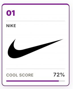 נייקי, מובילת המותגים. מתוך המאמר של YPulse.