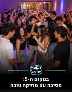 המקום החמישי: מתוך המחקר בעמוד האינסטגרם ״הנוער של ישראל״