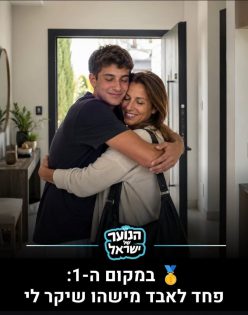 המקום הראשון. מתוך: פוסט האינסטגרם של ״הנוער של ישראל״